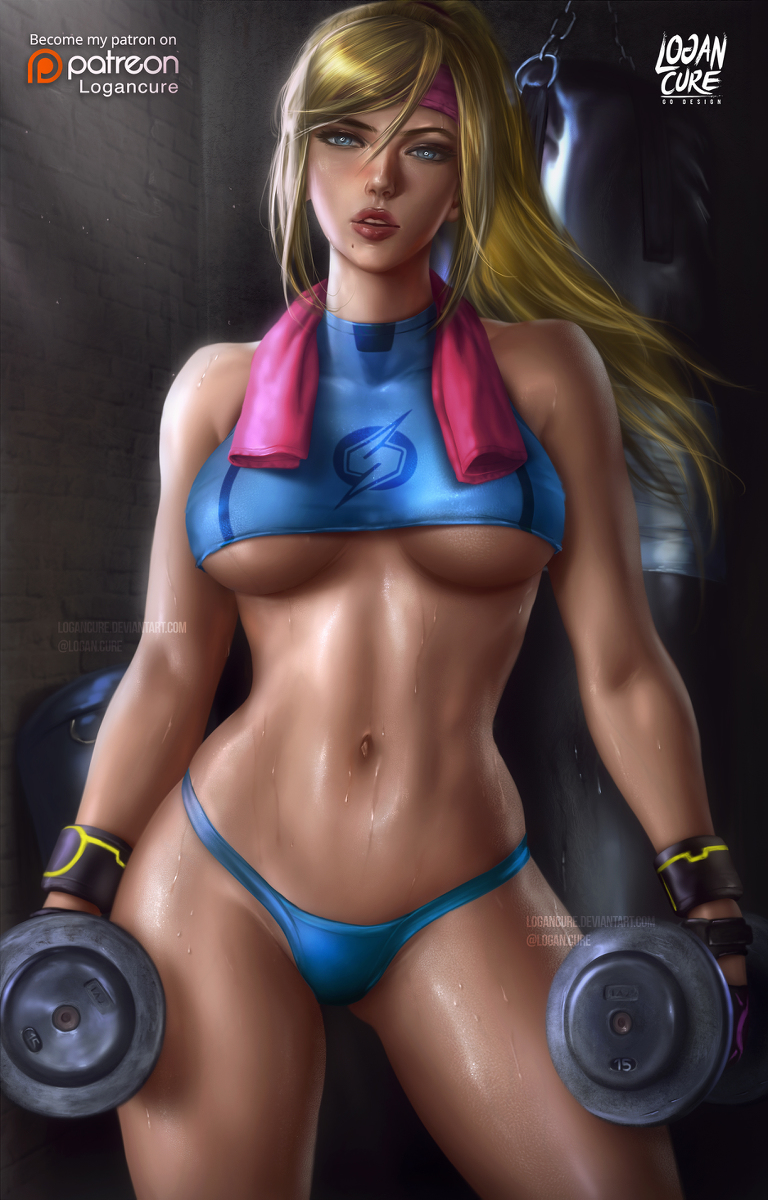 This is a pixiv picture whose title is Sporty Samus.