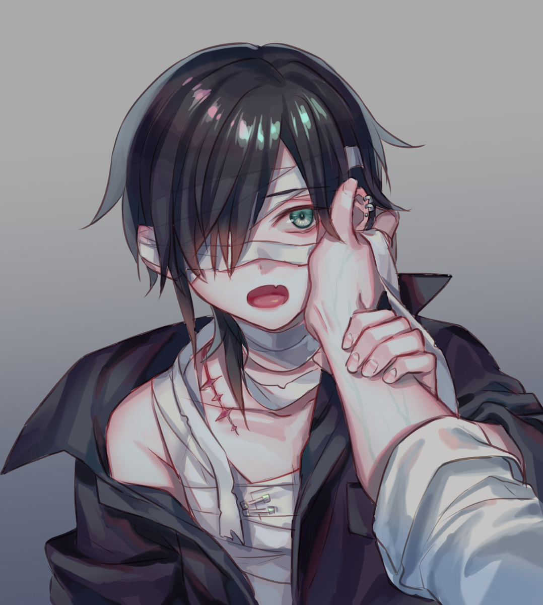 This is a pixiv picture whose title is なんすか？先輩.