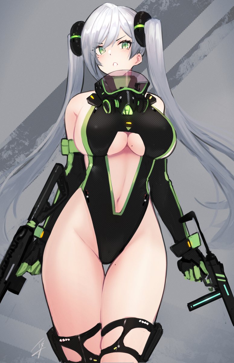 This is a pixiv picture whose title is ふとももおっぱい.