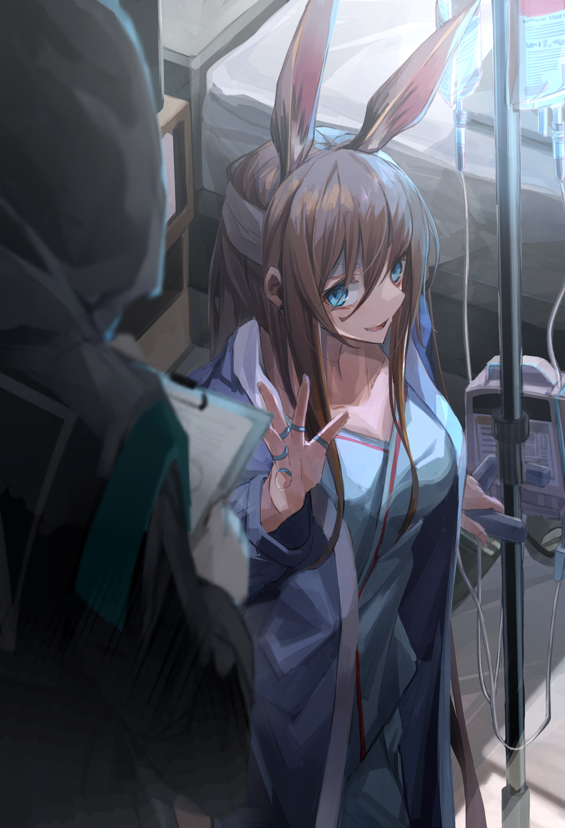 This is a pixiv picture whose title is hospital room.