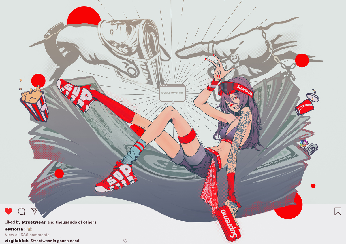 This is a pixiv picture whose title is SUPREME.