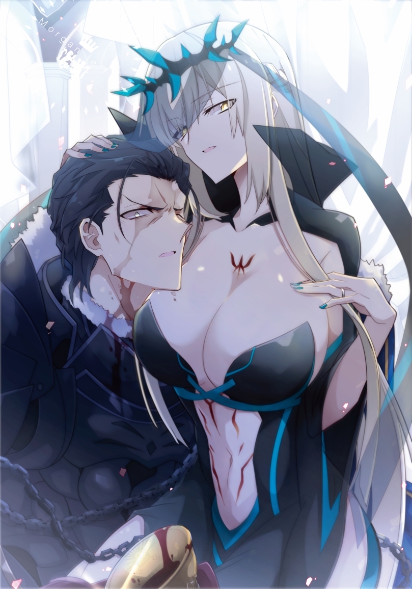 This is a pixiv picture whose title is 【妖妃と魔女の騎士】.