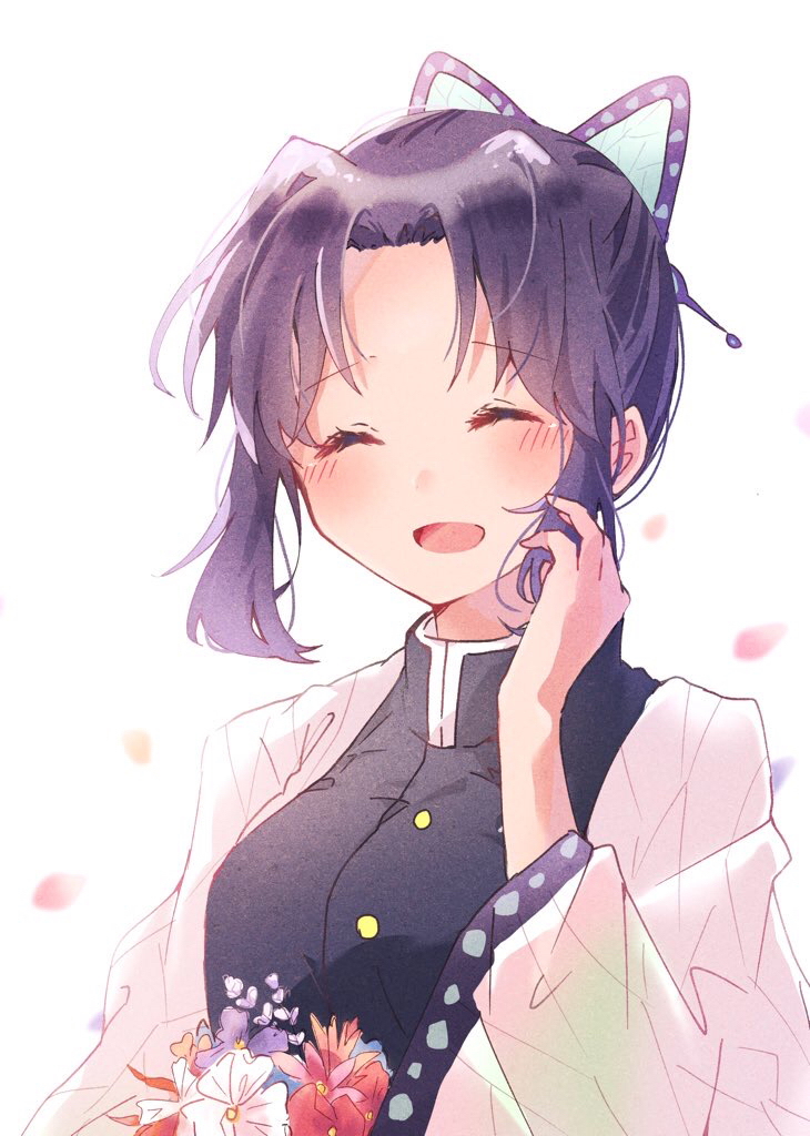 This is a pixiv picture whose title is 笑って.