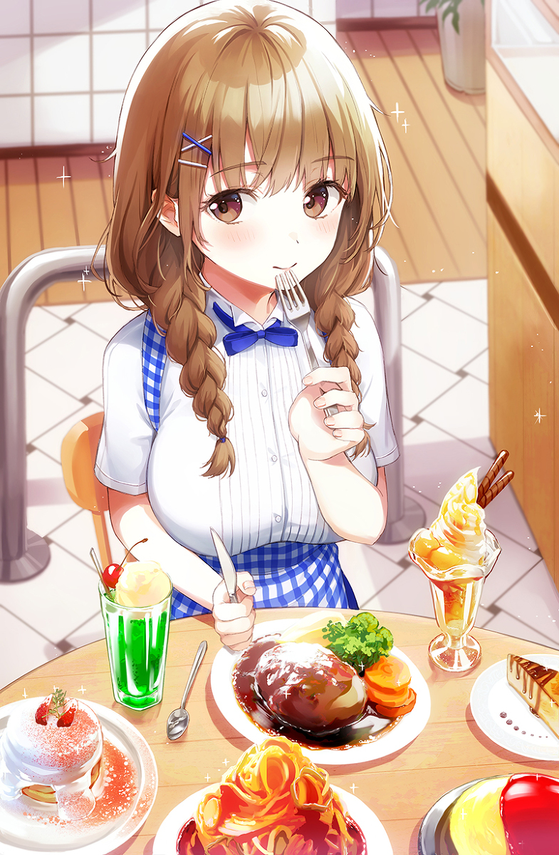 This is a pixiv picture whose title is まかな…い？.