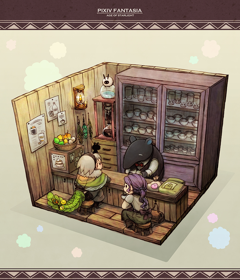 This is a pixiv picture whose title is 【PFAOS】コヒーブレイク.
