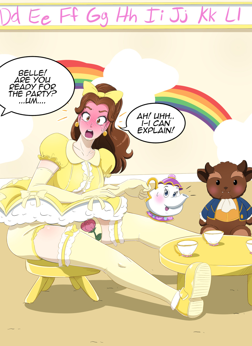 This is a pixiv picture whose title is Belle's Secret Tea Party.