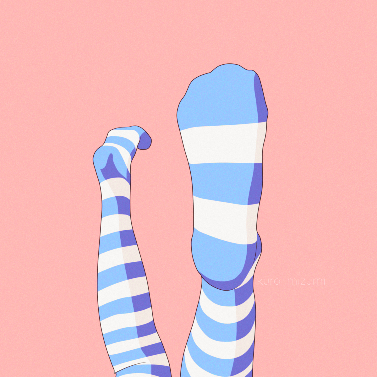 This is a pixiv picture whose title is Tights 90's Aesthetics.