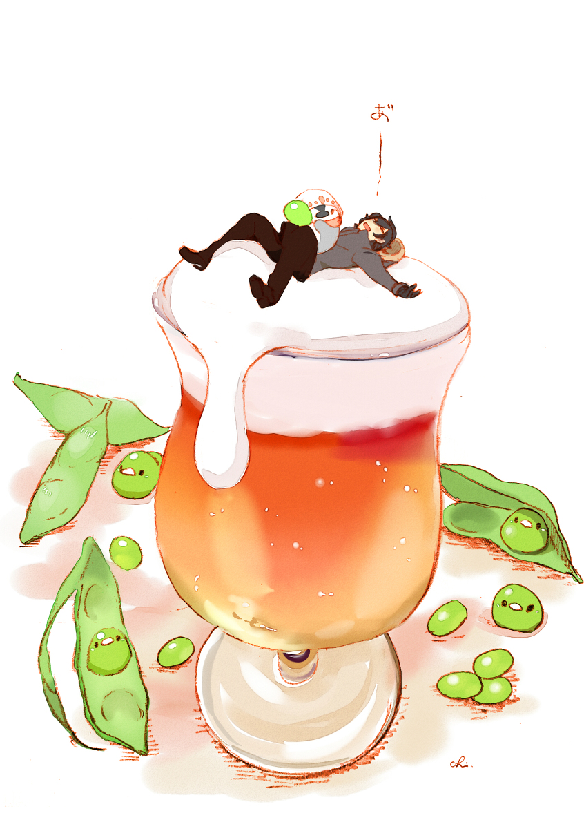 This is a pixiv picture whose title is ビールと枝豆.