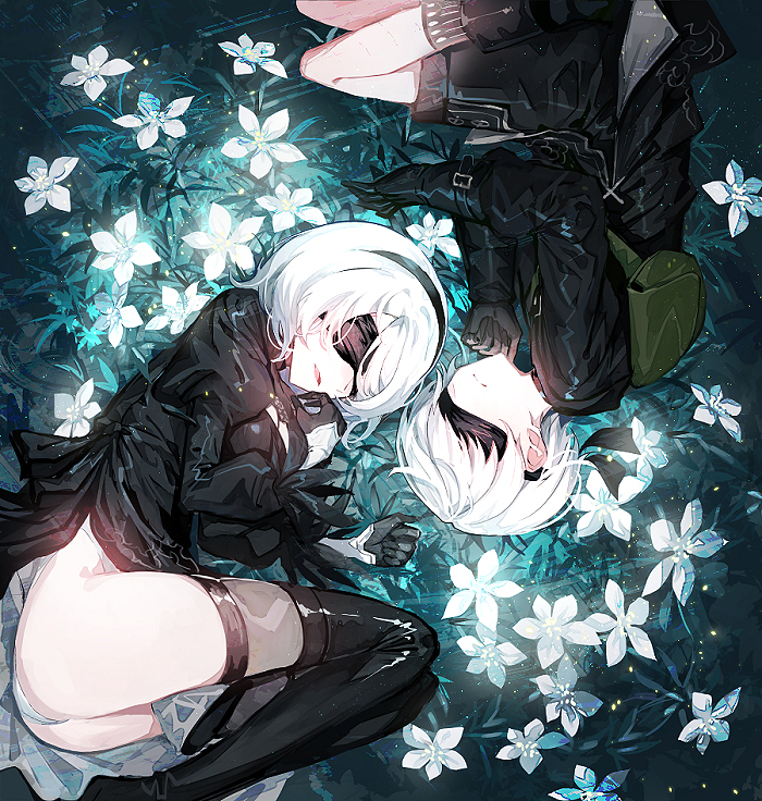 This is a pixiv picture whose title is NieR:Automata.
