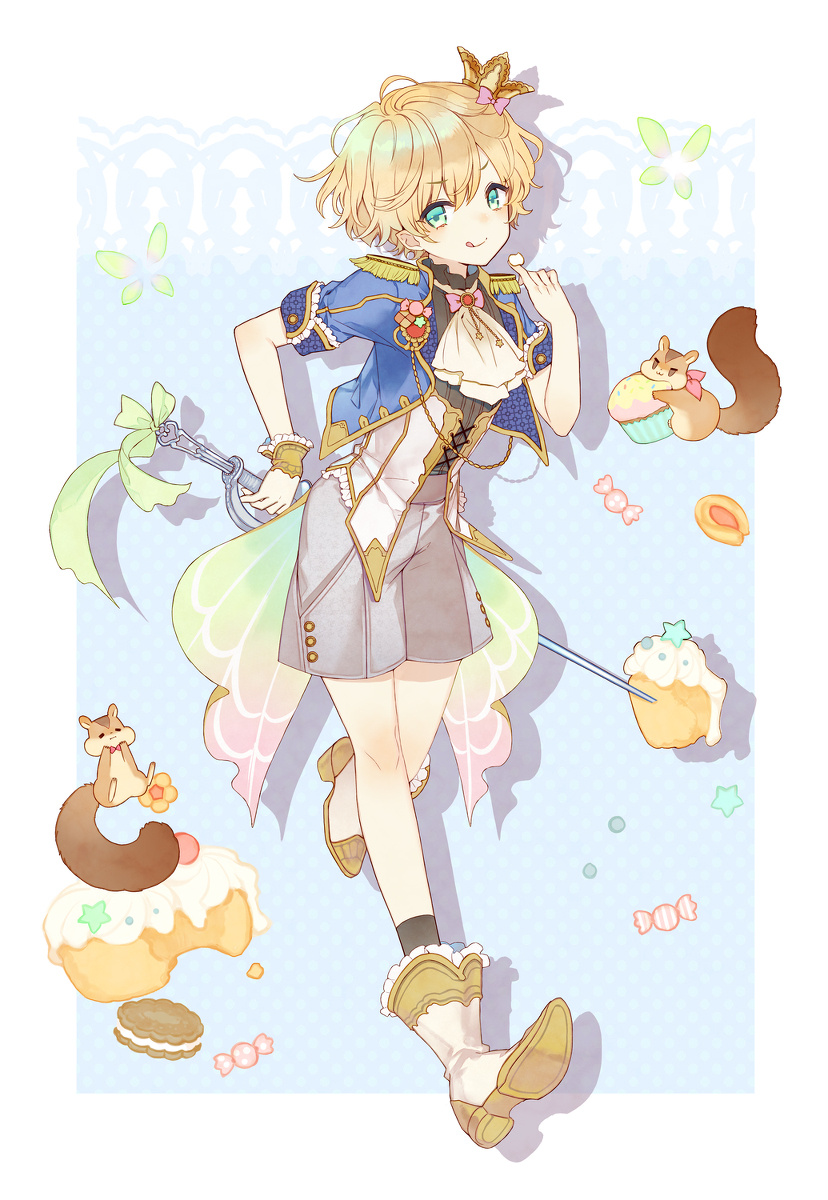 This is a pixiv picture whose title is cake.