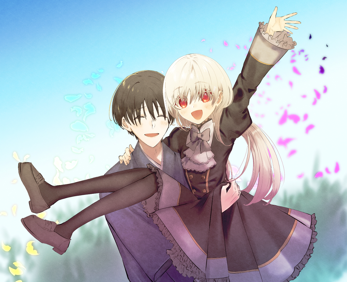 This is a pixiv picture whose title is 白蛇嬢にキスください。.