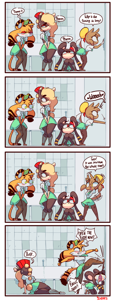 This is a pixiv picture whose title is Bathroom.