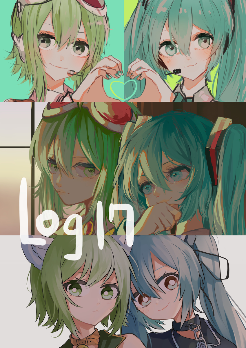 This is a pixiv picture whose title is GUMIKU GUMI x 初音ミク log17.