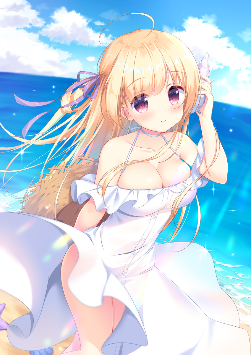 This is a pixiv picture whose title is 海の音♪.