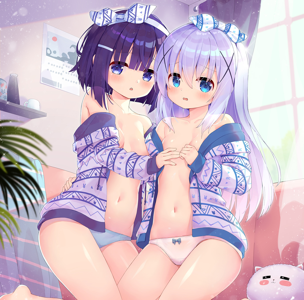 This is a pixiv picture whose title is サンクリ新刊表紙絵 フユチノ.