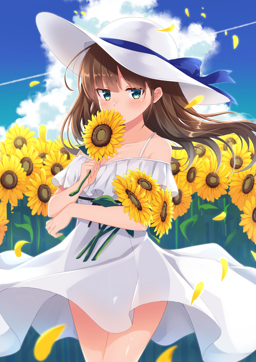 This is a pixiv picture whose title is 向日葵.
