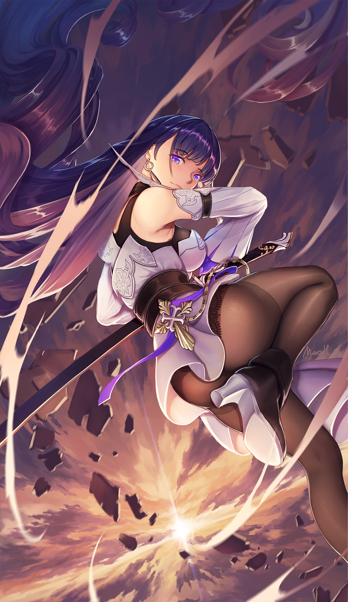 This is a pixiv picture whose title is 后崩坏书 芽衣.