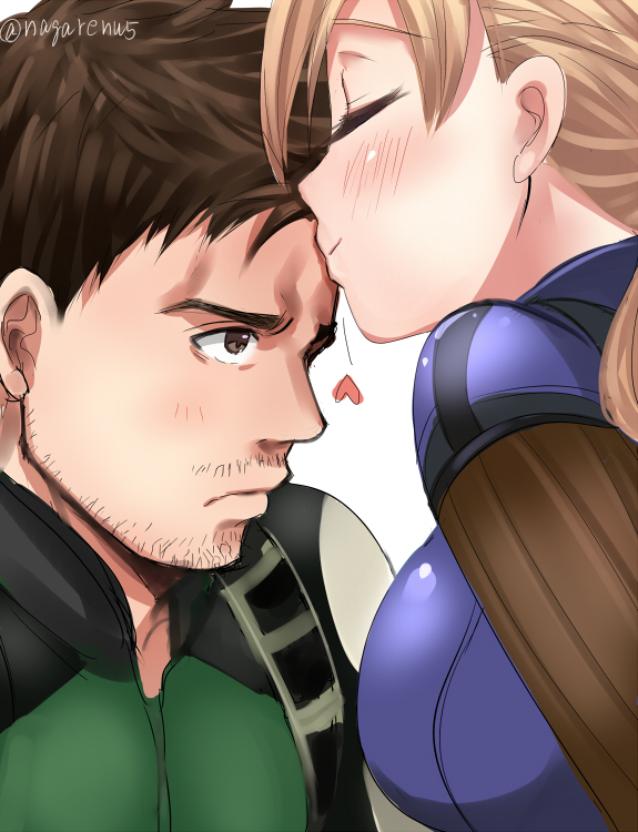 This is a pixiv picture whose title is Kissing you.