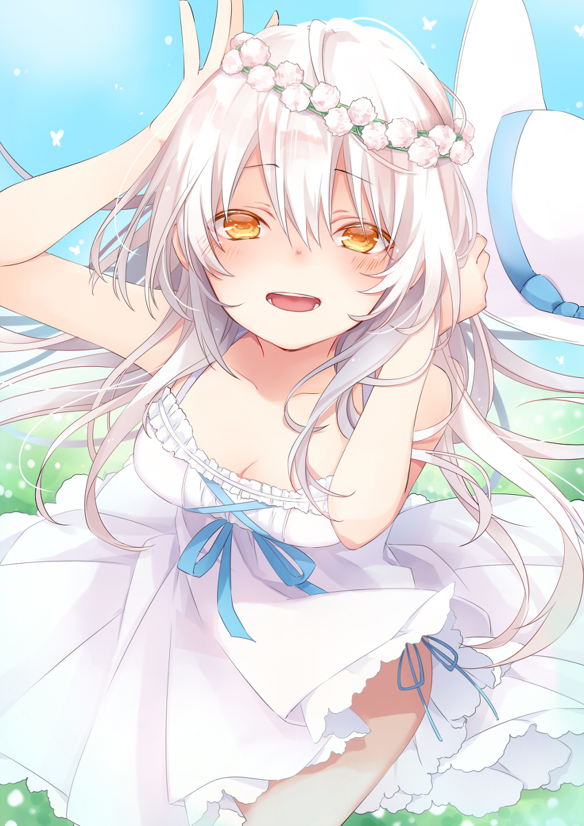 This is a pixiv picture whose title is 花冠.