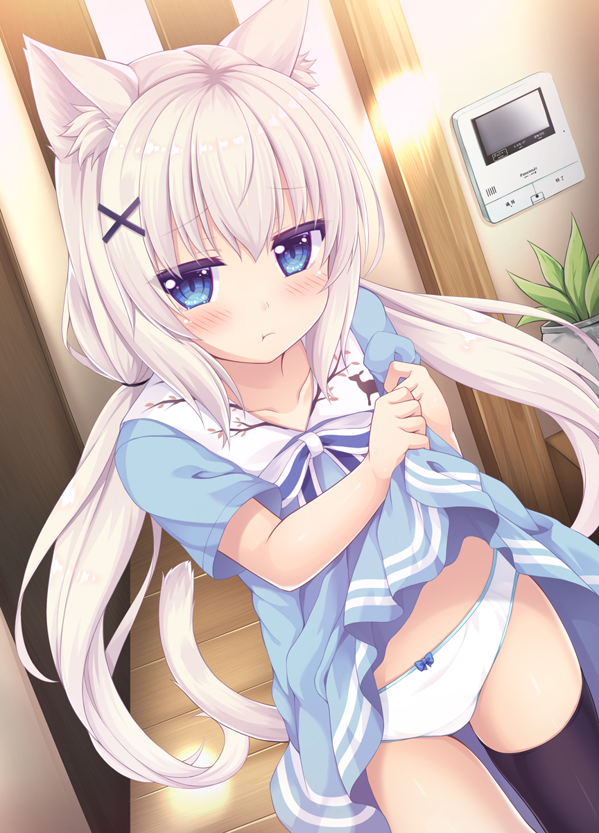 This is a pixiv picture whose title is ツキちゃんのパンツ.