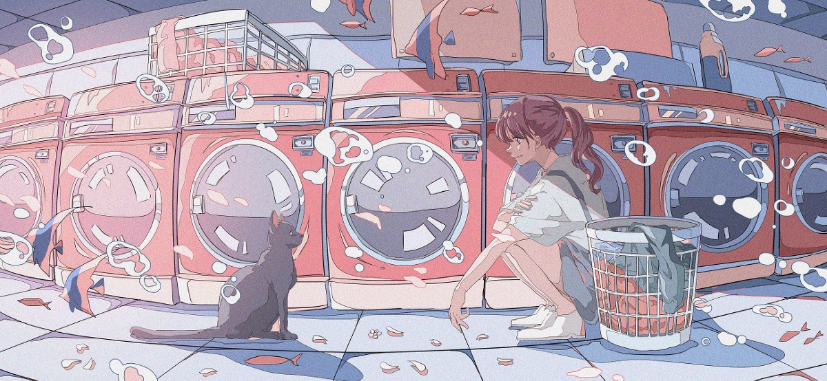 This is a pixiv picture whose title is 「どこからきたのー？」.