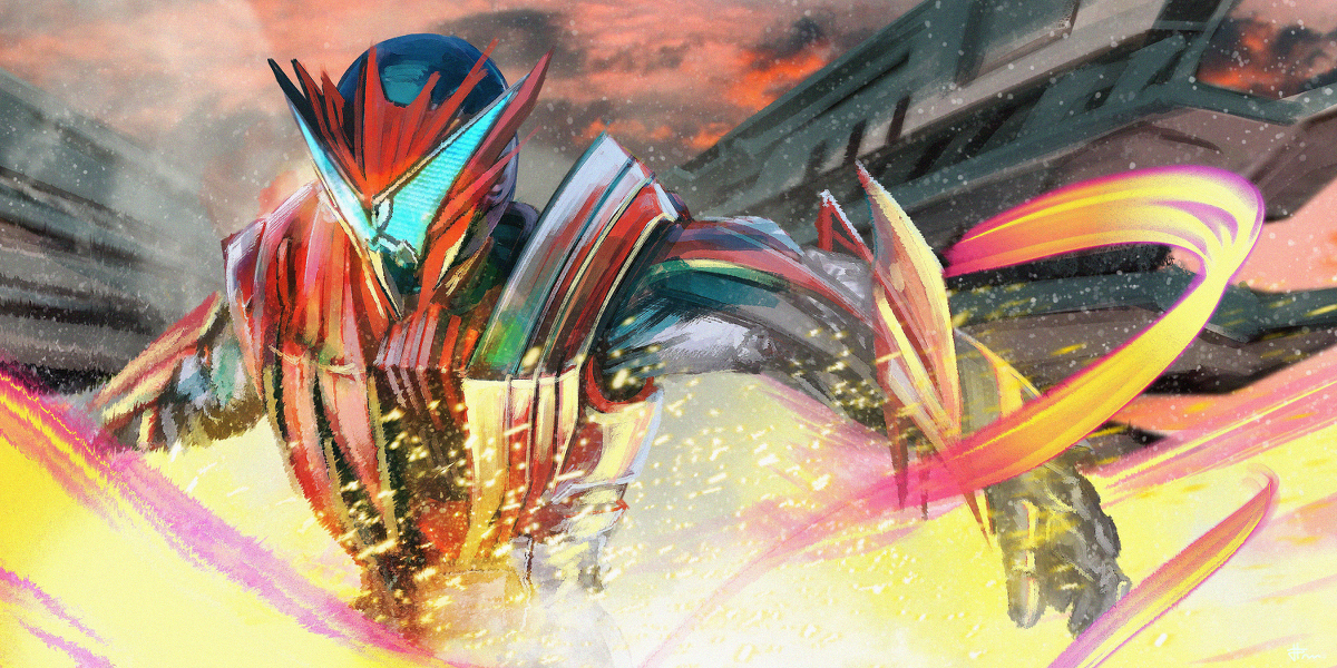 This is a pixiv picture whose title is BURNING FALCON.