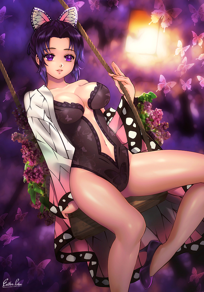 This is a pixiv picture whose title is SFW : Kochou Shinobu.