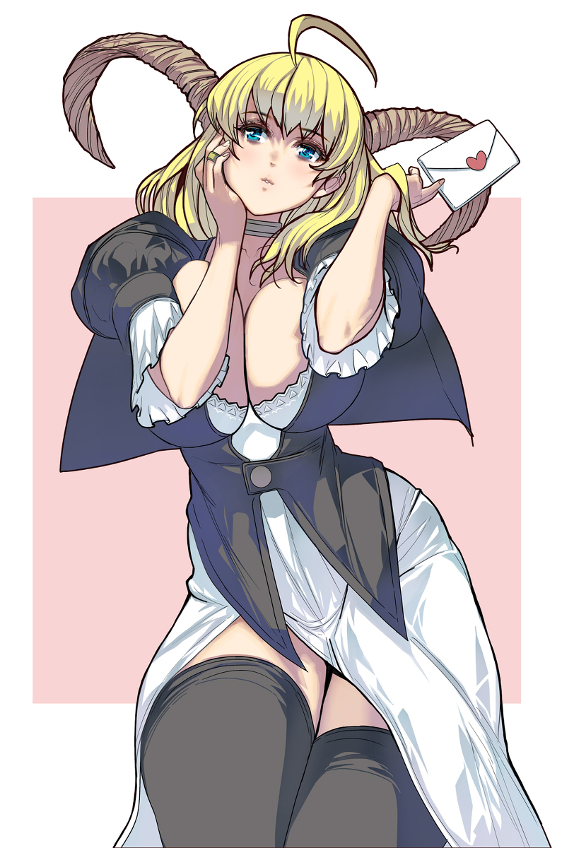 This is a pixiv picture whose title is 魔王様のラブレター.