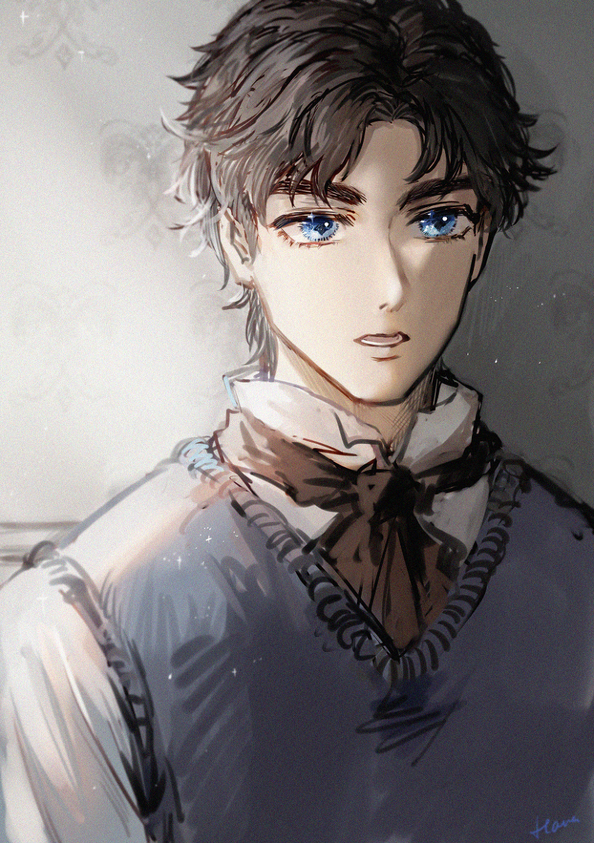 This is a pixiv picture whose title is -彼-.