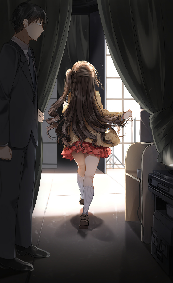 This is a pixiv picture whose title is 島村卯月、がんばります！.