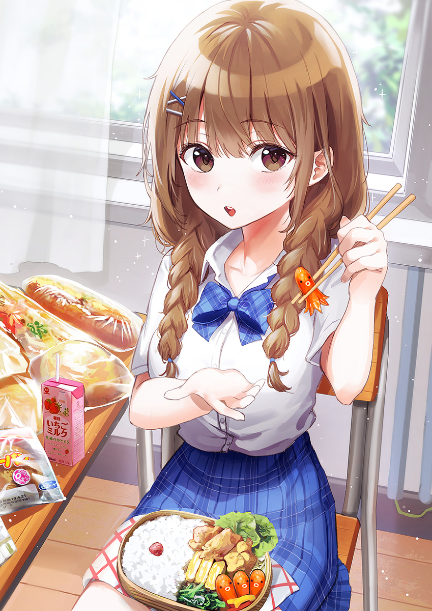 This is a pixiv picture whose title is はい、あーん.