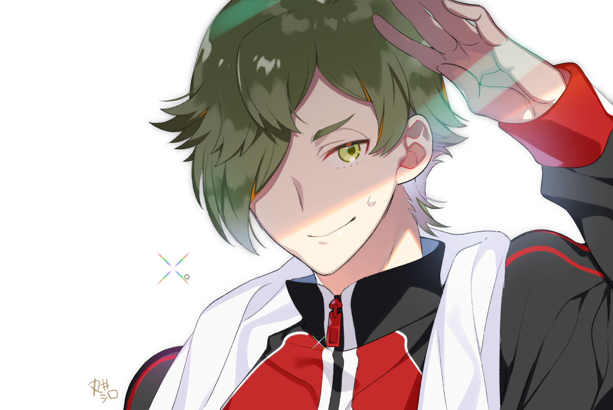 This is a pixiv picture whose title is 鶯丸くん.