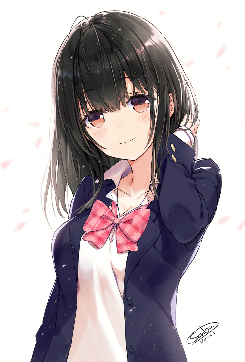 This is a pixiv picture whose title is 女子高生　２０２０年3月.
