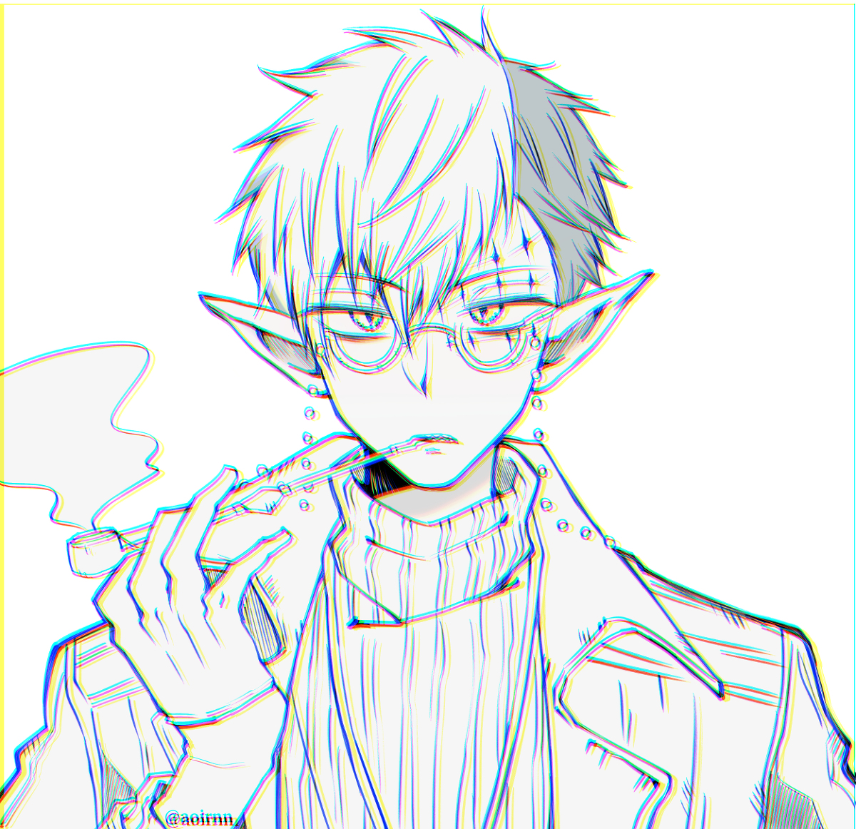 This is a pixiv picture whose title is 土籠先生.