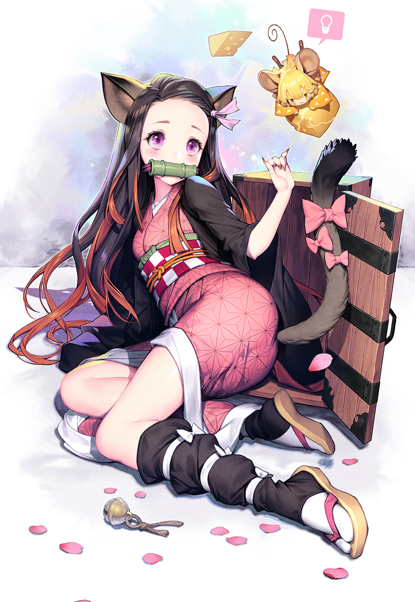 This is a pixiv picture whose title is 竈門禰豆子.