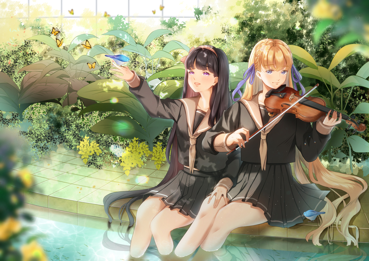 This is a pixiv picture whose title is ひみつの唄。.