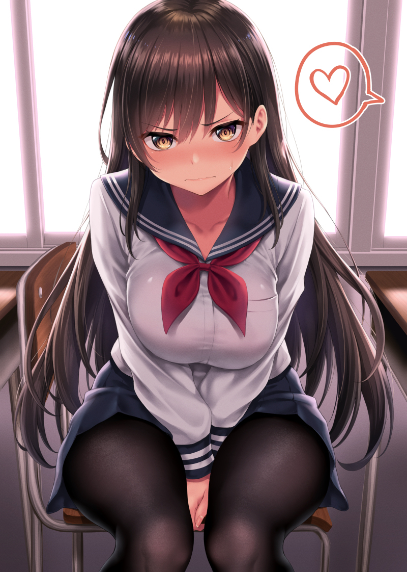 This is a pixiv picture whose title is 愛してるゲーム弱々JKさん.