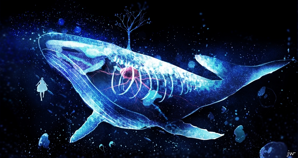 This is a pixiv picture whose title is 一鲸落，万物生。.