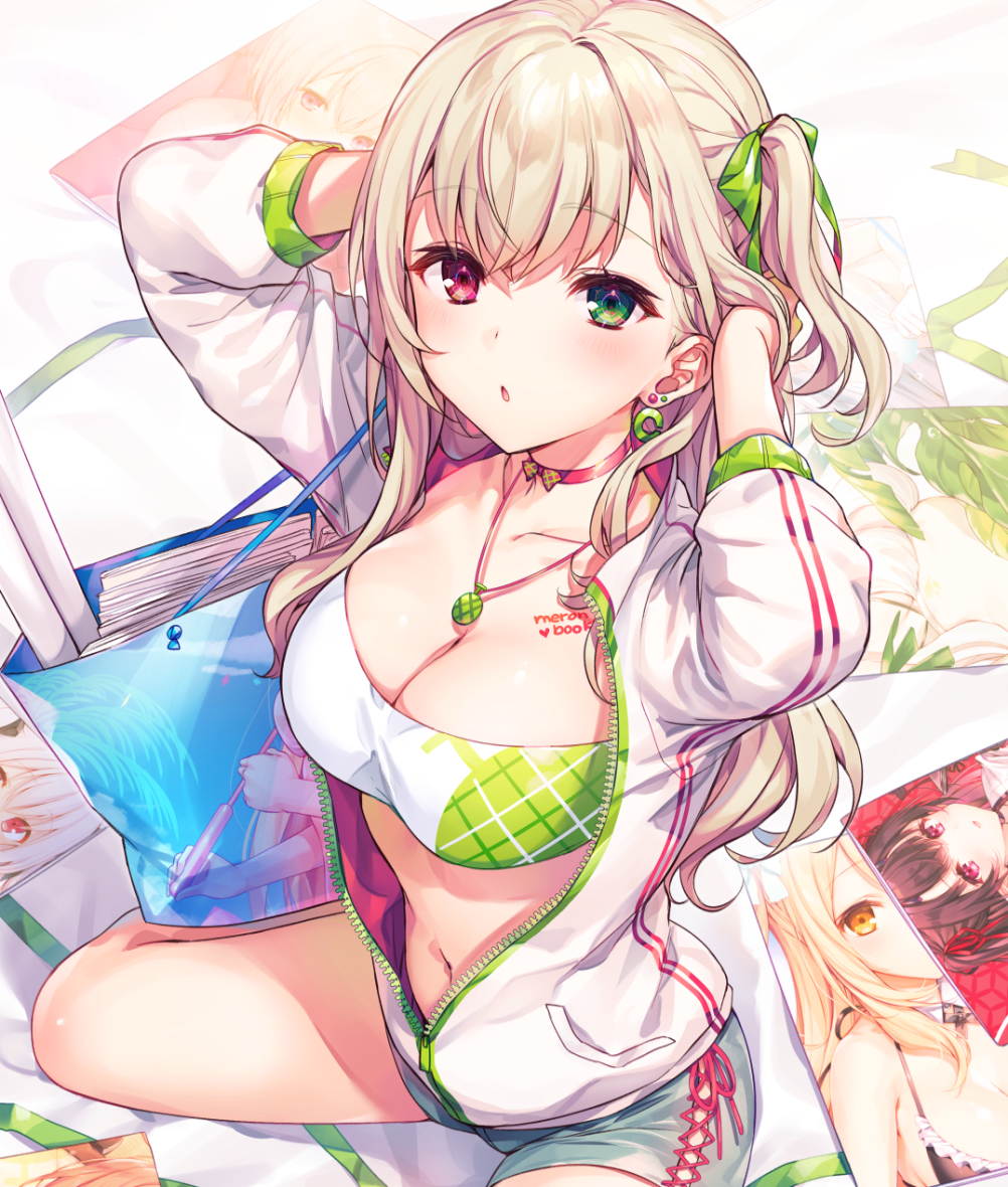 This is a pixiv picture whose title is 🍈🎀📗.