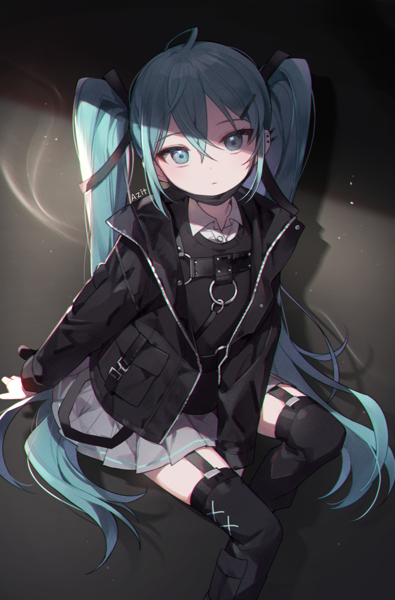 This is a pixiv picture whose title is MIKU.