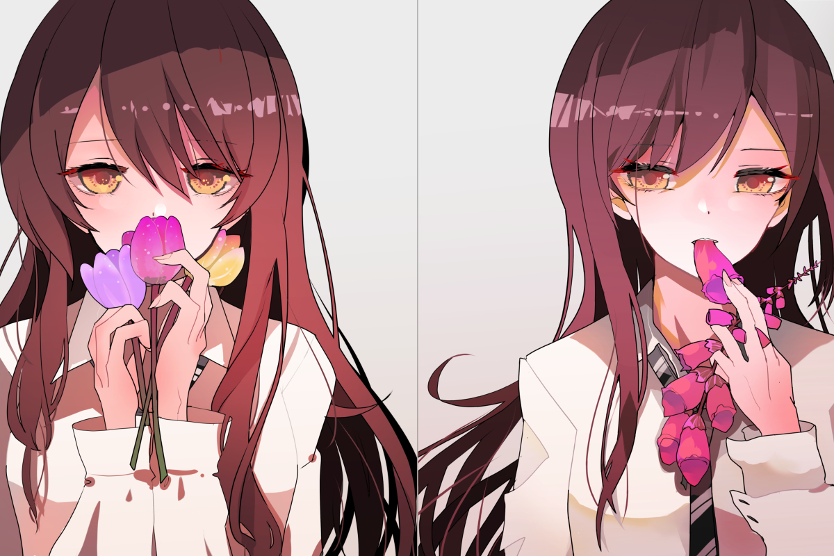 This is a pixiv picture whose title is 甘甜と花.