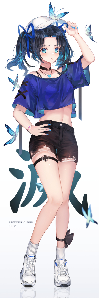 This is a pixiv picture whose title is アオイ.