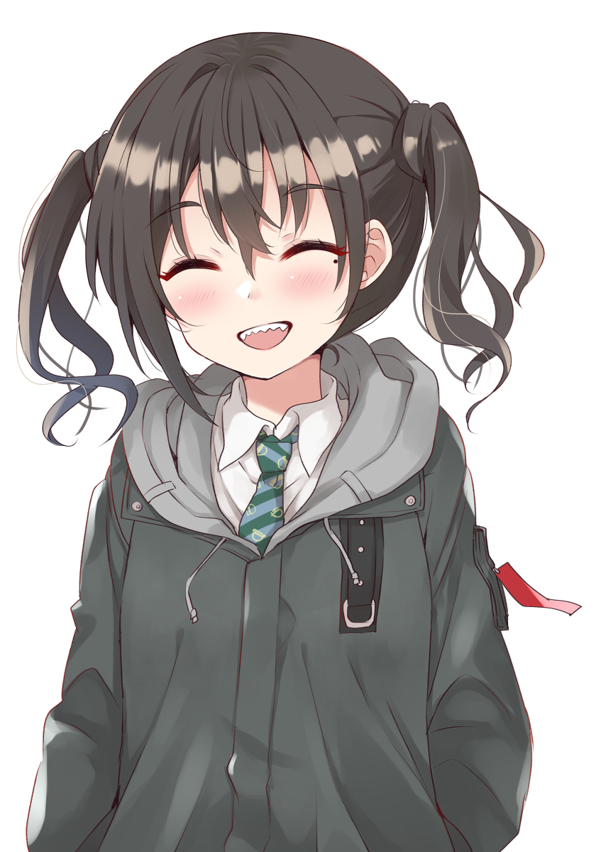 This is a pixiv picture whose title is ギザ歯スマイル.