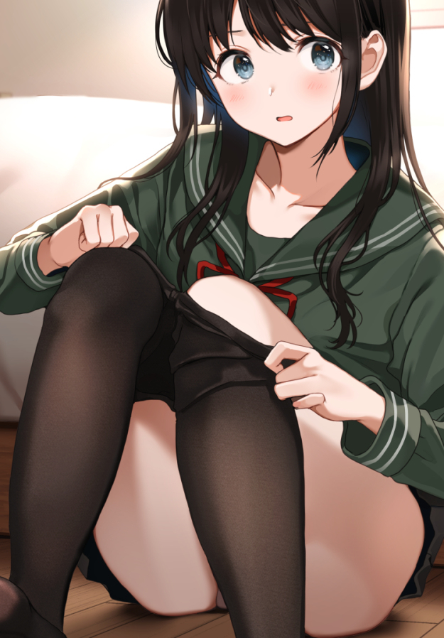 This is a pixiv picture whose title is 放課後、兄貴の部屋に漫画を借りに行ったら何故かクラスメイトがいた.