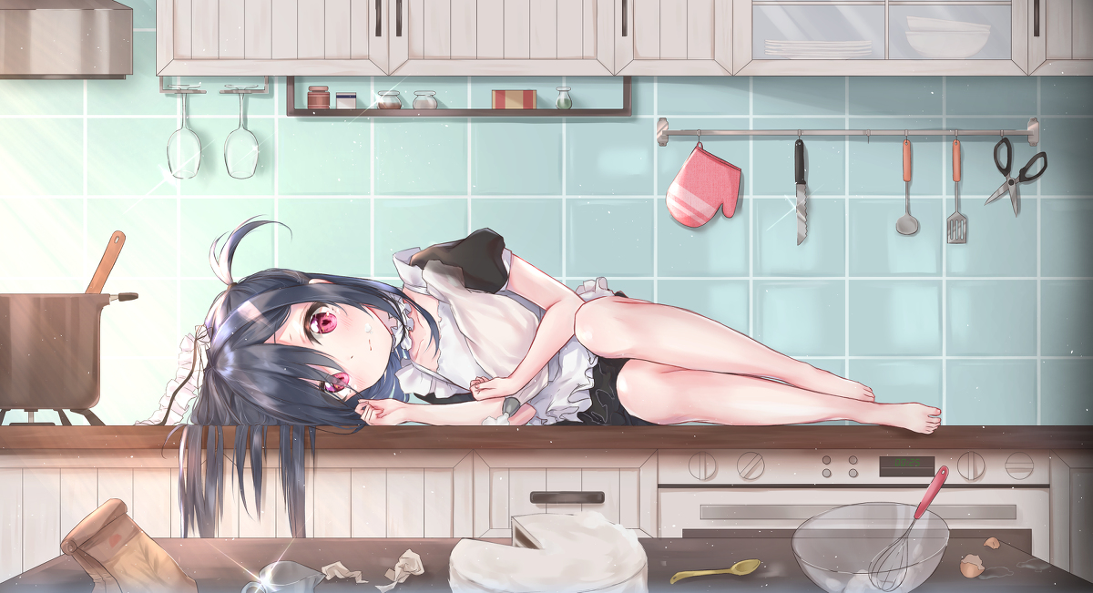 This is a pixiv picture whose title is キッチン.