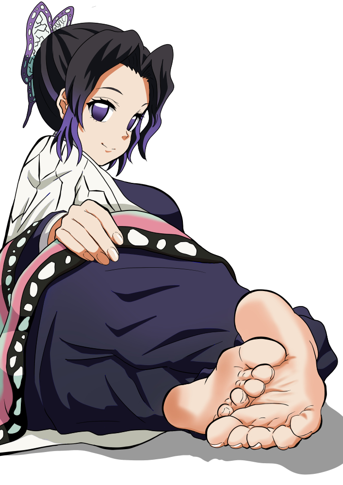 This is a pixiv picture whose title is 胡蝶しのぶ.