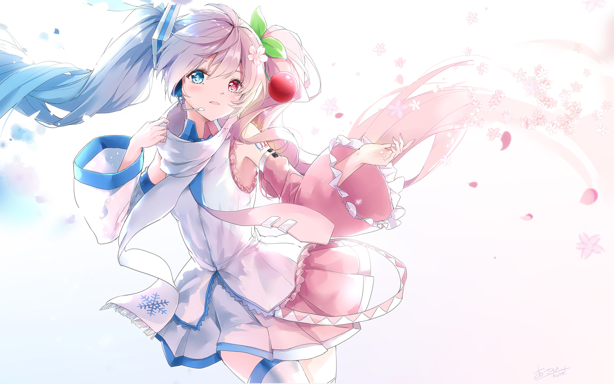This is a pixiv picture whose title is 冬去春来.