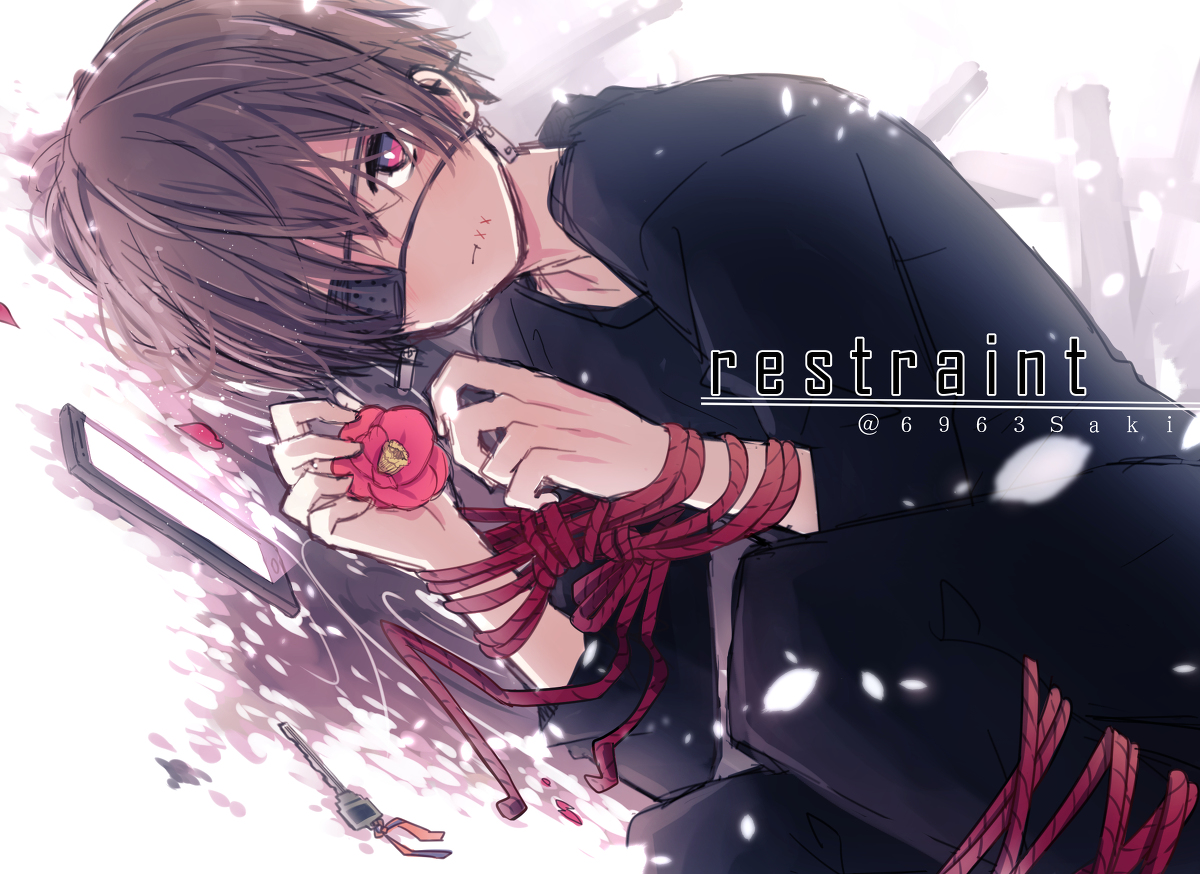 This is a pixiv picture whose title is 拘束.