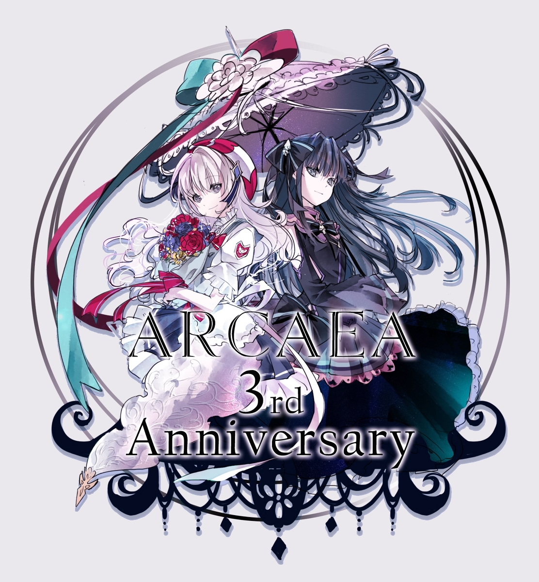 This is a pixiv picture whose title is Arcaea3周年.