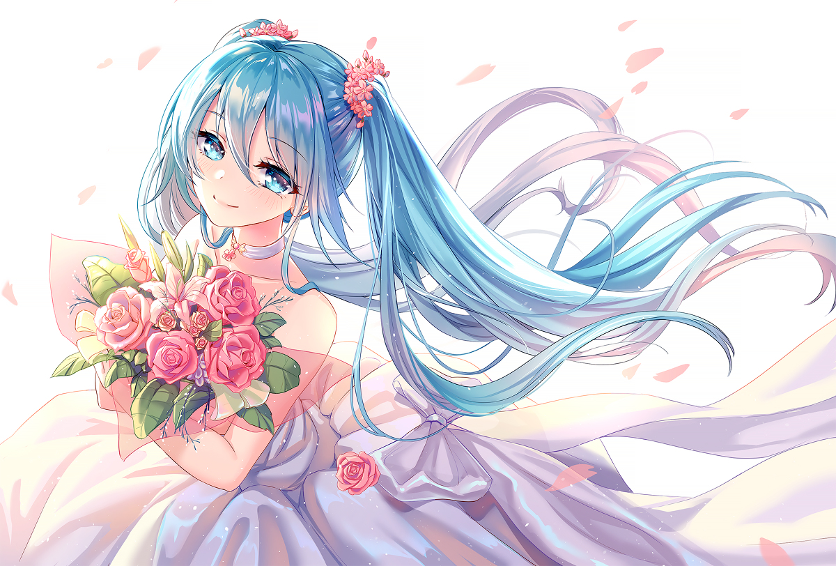 This is a pixiv picture whose title is Miku.